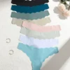 8Pcs Sexy Lingerie Women's Seamless Panties Ice Silk G-String Female Underpanties For Women Elasticity Thongs Secret G-String