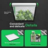 Grow Tent, 96"x48"x72" Roof Cube Tent with Observation Window and Floor Tray for Hydroponics Indoor Plant