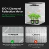 Grow Tent, 96"x48"x72" Roof Cube Tent with Observation Window and Floor Tray for Hydroponics Indoor Plant