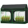 Grow Tent, 96"x48"x72" Roof Cube Tent with Observation Window and Floor Tray for Hydroponics Indoor Plant