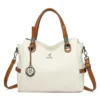 Luxury Handbag Fashion Print Large Capacity Soft Leather Women Shoulder Crossbody Bag Leisure Designer Ladies Purses and Handbag