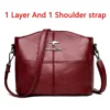 Luxury Handbag Fashion Print Large Capacity Soft Leather Women Shoulder Crossbody Bag Leisure Designer Ladies Purses and Handbag