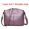Luxury Handbag Fashion Print Large Capacity Soft Leather Women Shoulder Crossbody Bag Leisure Designer Ladies Purses and Handbag
