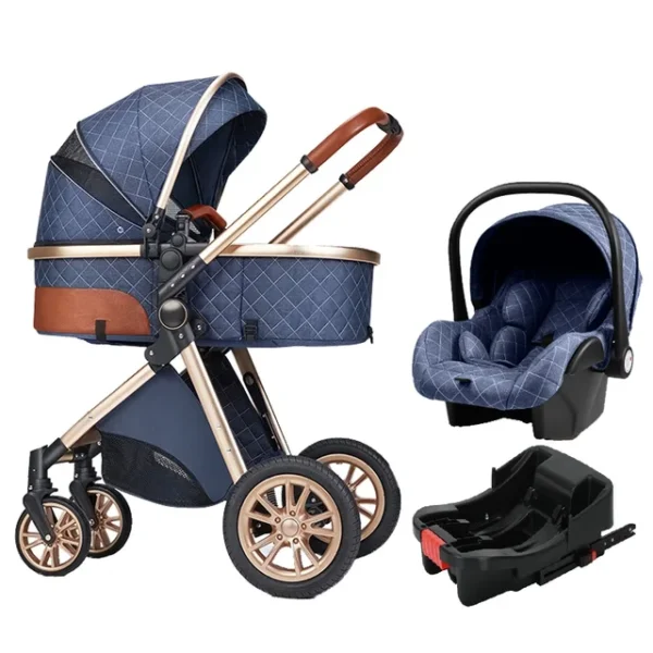 526843599 Luxury Portable Travel Pram 3 in 1Baby Stroller High Landscape Baby Pushchair Baby Travel Stroller Newborn Stroller