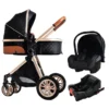 Luxury Portable Travel Pram 3 in 1Baby Stroller High Landscape Baby Pushchair Baby Travel Stroller Newborn Stroller