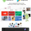 Mini Projector with WiFi and Bluetooth, 1080P DLP Portable Movie Projector Home and Outdoor, Built-in Battery & Android System