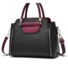 New Women's Bag Large Capacity Handbag Korean Version Contrasting Color Atmospheric Single Shoulder Diagonal Bag Ladies Handbag