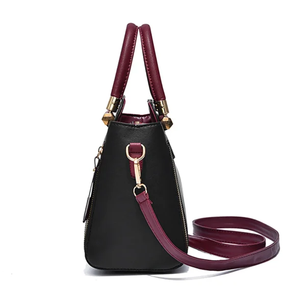 New Women's Bag Large Capacity Handbag Korean Version Contrasting Color Atmospheric Single Shoulder Diagonal Bag Ladies Handbag