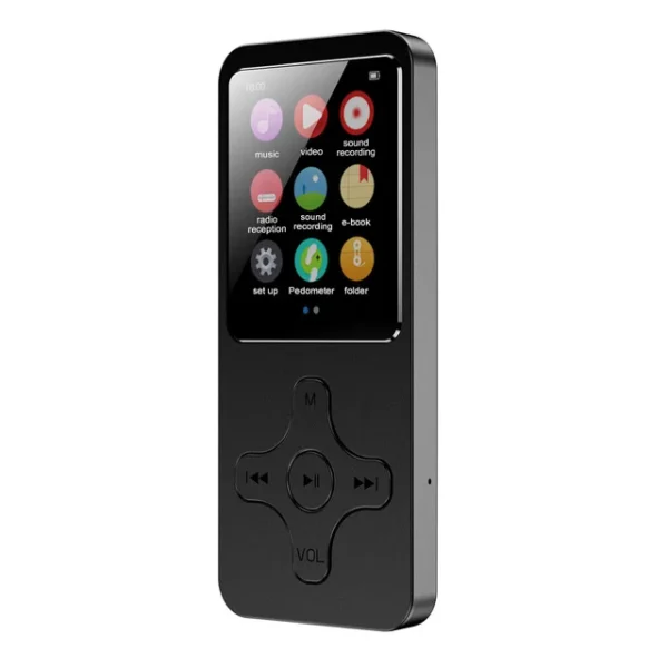 Portable 32GB MP4 MP3 Player Bluetooth Mini HiFi Music Player with E-Book FM Radio Recorder Video Play Built-in Speaker 1.8 Inch