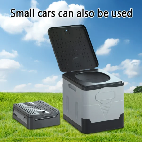 Portable Toilet for Outdoor Activities - Foldable and Movable Car Toilet for Camping, Hiking, and Trekking