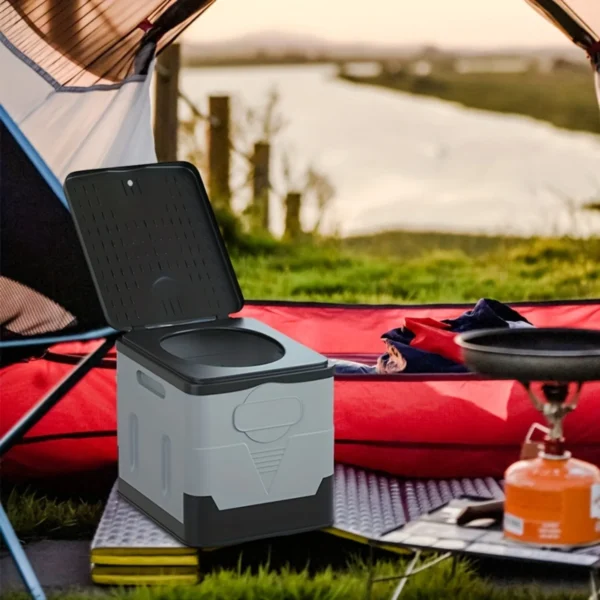 Portable Toilet for Outdoor Activities - Foldable and Movable Car Toilet for Camping, Hiking, and Trekking