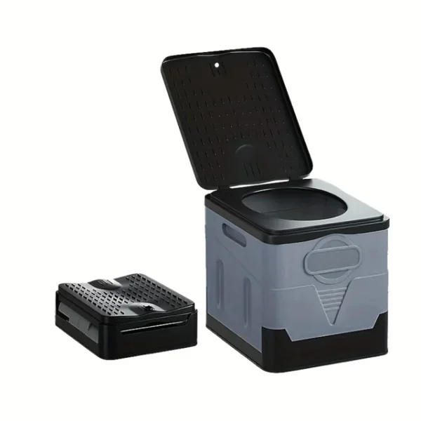 Portable Toilet for Outdoor Activities - Foldable and Movable Car Toilet for Camping, Hiking, and Trekking