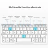 Portable Wireless Folding Keyboard for IPad IPhone Mac with Phone Holder Rechargeable Multilingual Wireless Bluetooth Keyboard