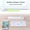 Portable Wireless Folding Keyboard for IPad IPhone Mac with Phone Holder Rechargeable Multilingual Wireless Bluetooth Keyboard