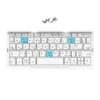 Portable Wireless Folding Keyboard for IPad IPhone Mac with Phone Holder Rechargeable Multilingual Wireless Bluetooth Keyboard