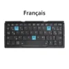 Portable Wireless Folding Keyboard for IPad IPhone Mac with Phone Holder Rechargeable Multilingual Wireless Bluetooth Keyboard