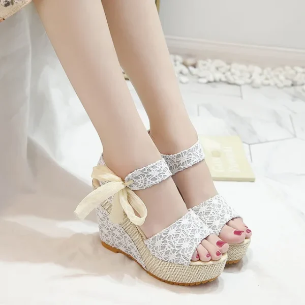 Shoes for Women Leisure Women Wedge Heel Shoes 2024 Summer Sandals Party Platform Open Toe Sandalias De Mujer 35-40