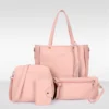 Woman Bag 2024 New Fashion Four-Piece Shoulder Bag Set Messenger Bag Wallet Handbag Bolsa Feminina Luxury Girls Messenger Bag