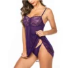 Women's Sexy Lace Nightdress Women's Bow Lingerie Pajamas Set Babydoll Costumes Erotic Hot Dresses Exotic Pajamas Sex Sleepwear