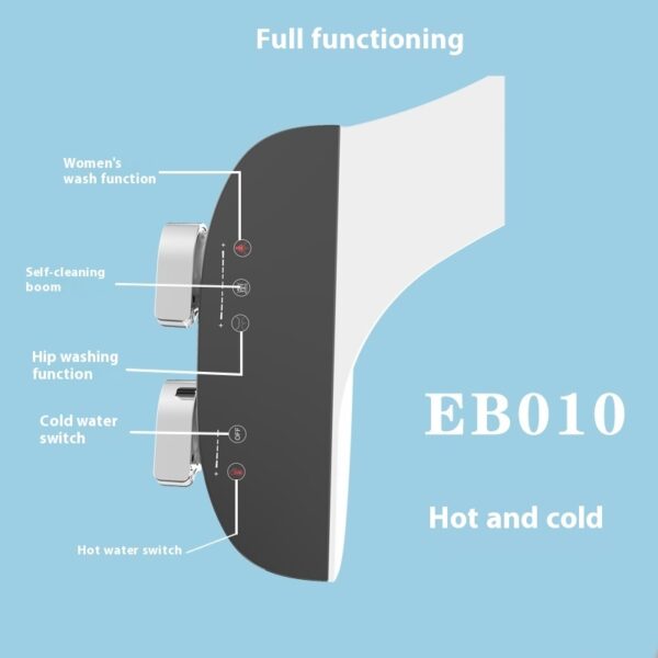Smart Power-free Toilet Seat Cover Body Cleaner
