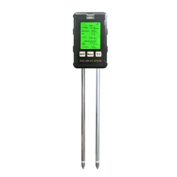6 in 1 Soil Tester Soil Fertility pH Temperature Humidity Sunlight Air Moisture Tester Soli Analyzer Versatile Gardening Tool