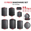 Baking Pan Set, 39 Piece Premium Baking Set, Nonstick Bakeware Sets BPA Free, Cookie Sheets for Baking Nonstick Set
