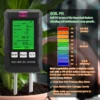 Digital 6 in 1 Soil PH Meter Fertility Soil Moisture Sunlight Ambient Humidity Temp Tester Monitor Detector Garden Soli Analyzer