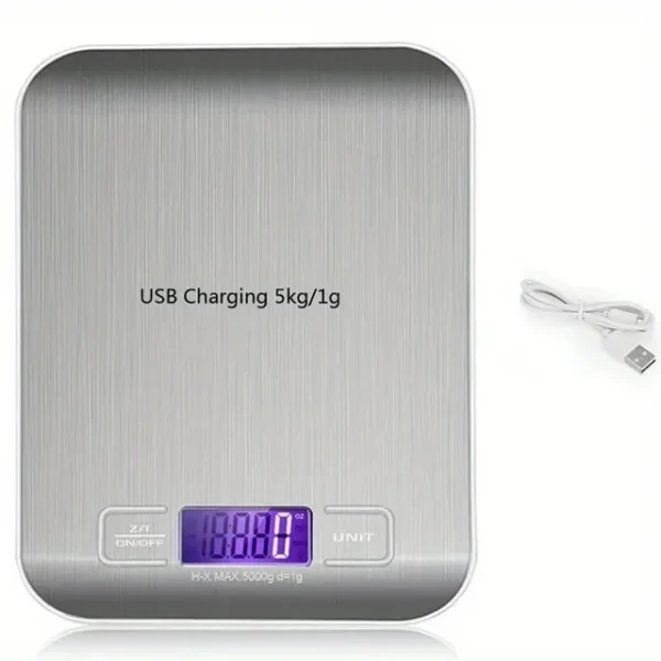 Kitchen Scale Stainless Steel Weighing Food Diet Balance Measuring LCD Precision Electronic Scales Baking Measuring Tools