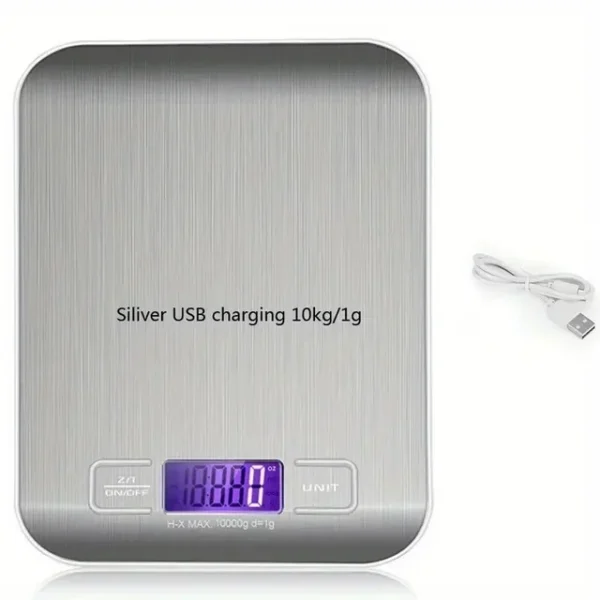 Kitchen Scale Stainless Steel Weighing Food Diet Balance Measuring LCD Precision Electronic Scales Baking Measuring Tools