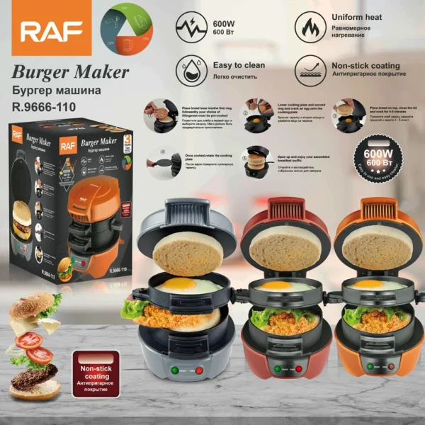 Mini Electric Burger Sandwich Maker Machine Non Stick 220V 110V Toaster Grill Baking Pancake Pan for Bread Kitchen Home 토스트기 빵