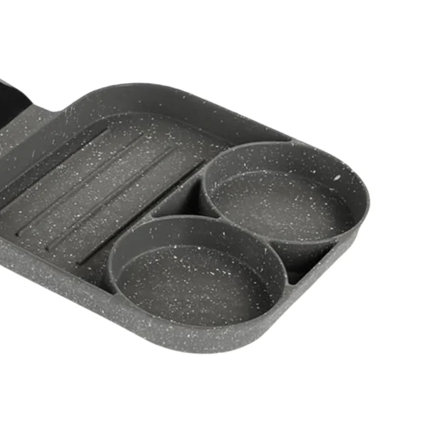 Non-Stick Breakfast Pan Three-In-One Non-Stick Pan Multi-Function Omelette Pan Artifact Induction Cooker Flat Bottom Small Fry