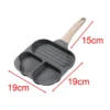 Non-Stick Breakfast Pan Three-In-One Non-Stick Pan Multi-Function Omelette Pan Artifact Induction Cooker Flat Bottom Small Fry