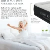 Pillow Top Plush Queen Air Mattress With Built-in High-Speed Pump Best For Home, Camping, Guests, 20" Queen Size Luxur