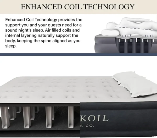 Pillow Top Plush Queen Air Mattress With Built-in High-Speed Pump Best For Home, Camping, Guests, 20" Queen Size Luxur