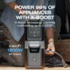 Portable Power Station , 1024Wh LiFePO4 (LFP) Battery, 1800W AC/100W USB-C Output, Solar Generator