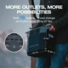 Portable Power Station , 1024Wh LiFePO4 (LFP) Battery, 1800W AC/100W USB-C Output, Solar Generator