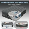 Queen Air Mattress with Built in Pump 18 Inch High Queen Air Mattress 1-3 Minutes Fast Self Inflating Air Mattress Black & Gray