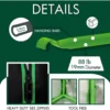 Reflective Polyester Film Hydroponic Planting Tent with Observation Window, Waterproof Floor Tray, 96x48x80 Inch