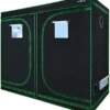 Reflective Polyester Film Hydroponic Planting Tent with Observation Window, Waterproof Floor Tray, 96x48x80 Inch