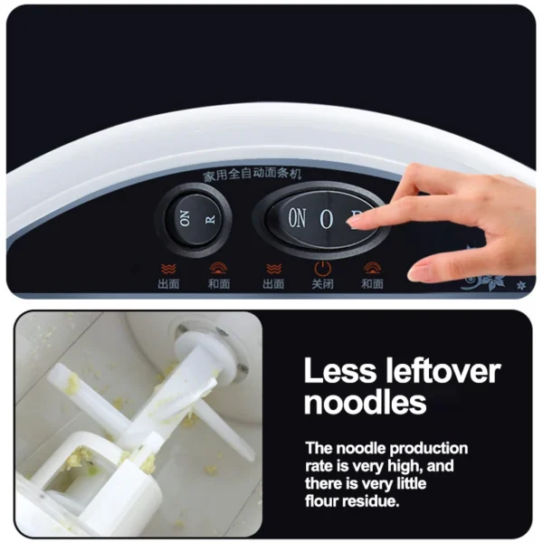 Fresh Pasta Machine Fully-Automatic Noodle Making Machine Household Pasta Machine Electric Noodle Cutter Dough Kneading Machine