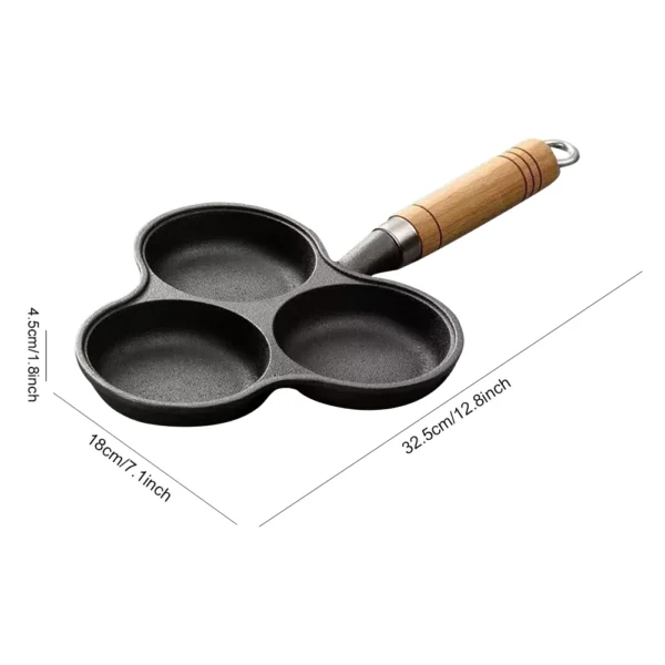 4/7 Cups Frying Pot Breakfast Maker Cooking Egg Pan Non-stick Griddle Pancake Steak Pan Thickened Mini Pancakes Maker Cookware