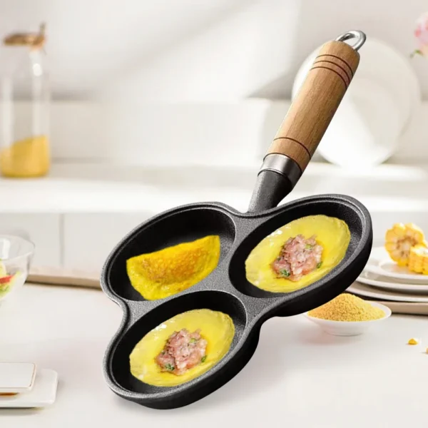 4/7 Cups Frying Pot Breakfast Maker Cooking Egg Pan Non-stick Griddle Pancake Steak Pan Thickened Mini Pancakes Maker Cookware