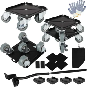 Upgrade Large Furniture Dolly, Furniture Movers With 5 360° Rotation Wheels And Brake, Maximum Load 3306LBS, Furniture Moving To