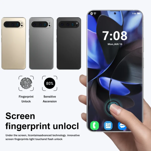 Pixel 9 Pro XL Smartphone 7.3inch Global Version 22G+2TB Snapdragon8 gen4 10core Android15 72+108MP 4G/5G Cellphone Mobile Phone