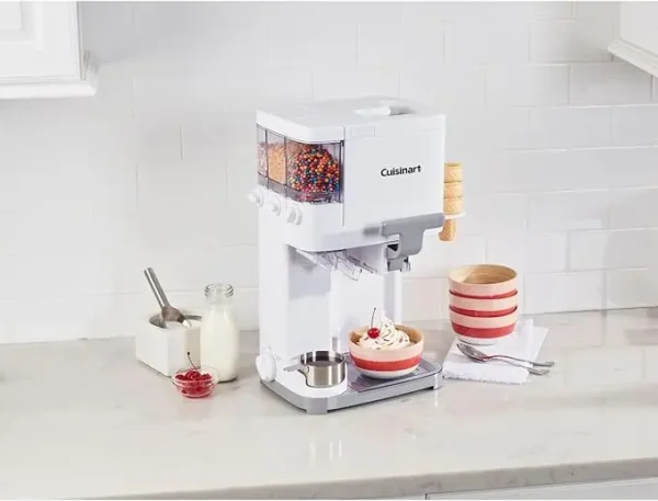 Cuisinart Soft Serve Ice Cream Machine- Mix It In Ice Cream Maker for Frozen Yogurt, Sorbet, Gelato, Drinks 1.5 Quart