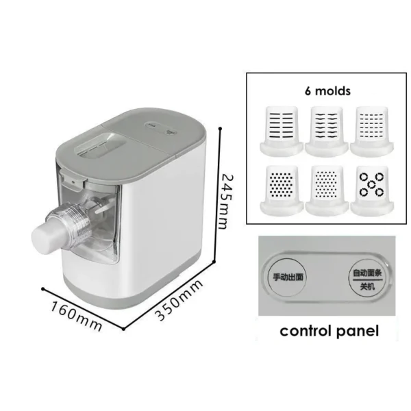 220V/ 110V Electric Automatic Noodle Maker Machine Multifunction Pasta Maker Dough Roller Dumpling Skin Machine Various Shapes