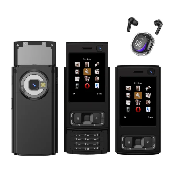 SERVO N95 PRO Mini Slider Mobile Phone 2.0" Display GSM 2 SIM Card Speed Dial Magic Voice Wireless Radio Small Cellphones Type-C