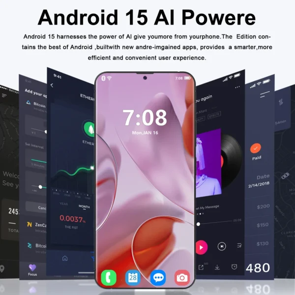 Pixel 9 Pro XL Smartphone 7.3inch Global Version 22G+2TB Snapdragon8 gen4 10core Android15 72+108MP 4G/5G Cellphone Mobile Phone
