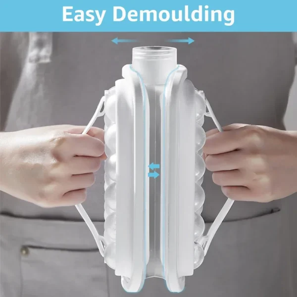 2-in-1 Household Portable Ice Maker Foldable Ice Hockey Pot Whiskey Ice Cube Mold Refrigerator Freezer Ice Maker Kitchen Tools