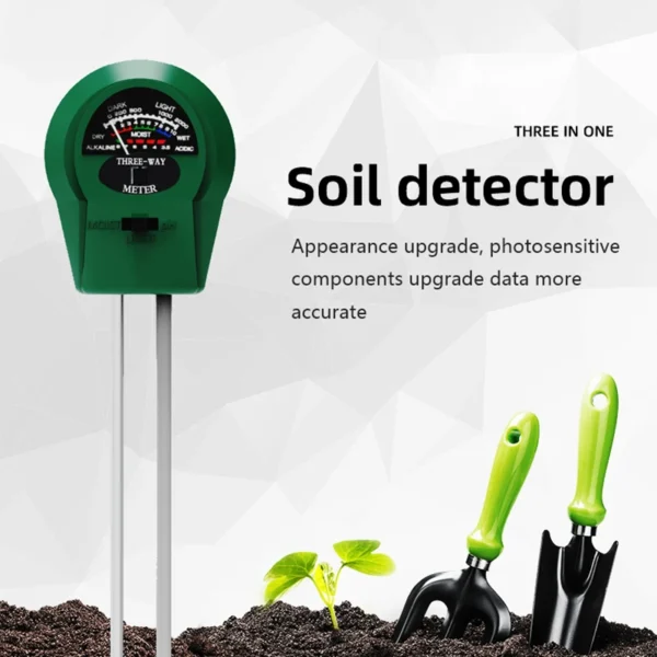 529702920 Soil Tester 3 in 1 Soil Moisture PH Meter Acidity Humidity Flower Tester Temperature Acidity Measurement Tool